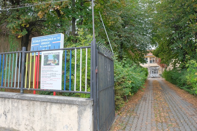 Școala nr 14 din municipiul Brașov, a intrat în renovare totală